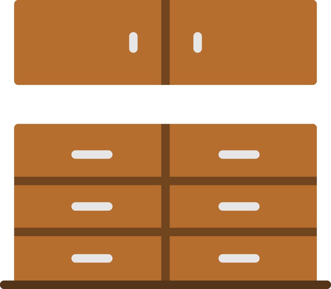Kitchen Cabinet Icon Design vector