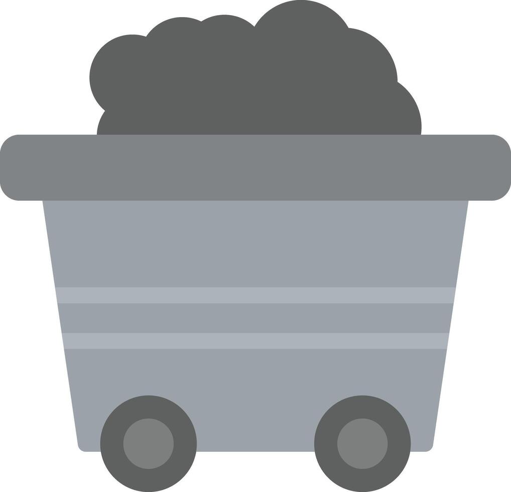 Mining Cart Icon Design vector