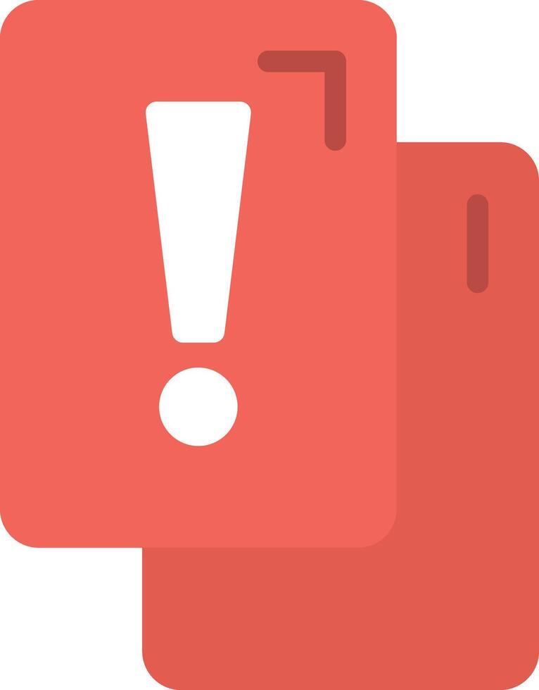 Penalty Card Icon Design vector
