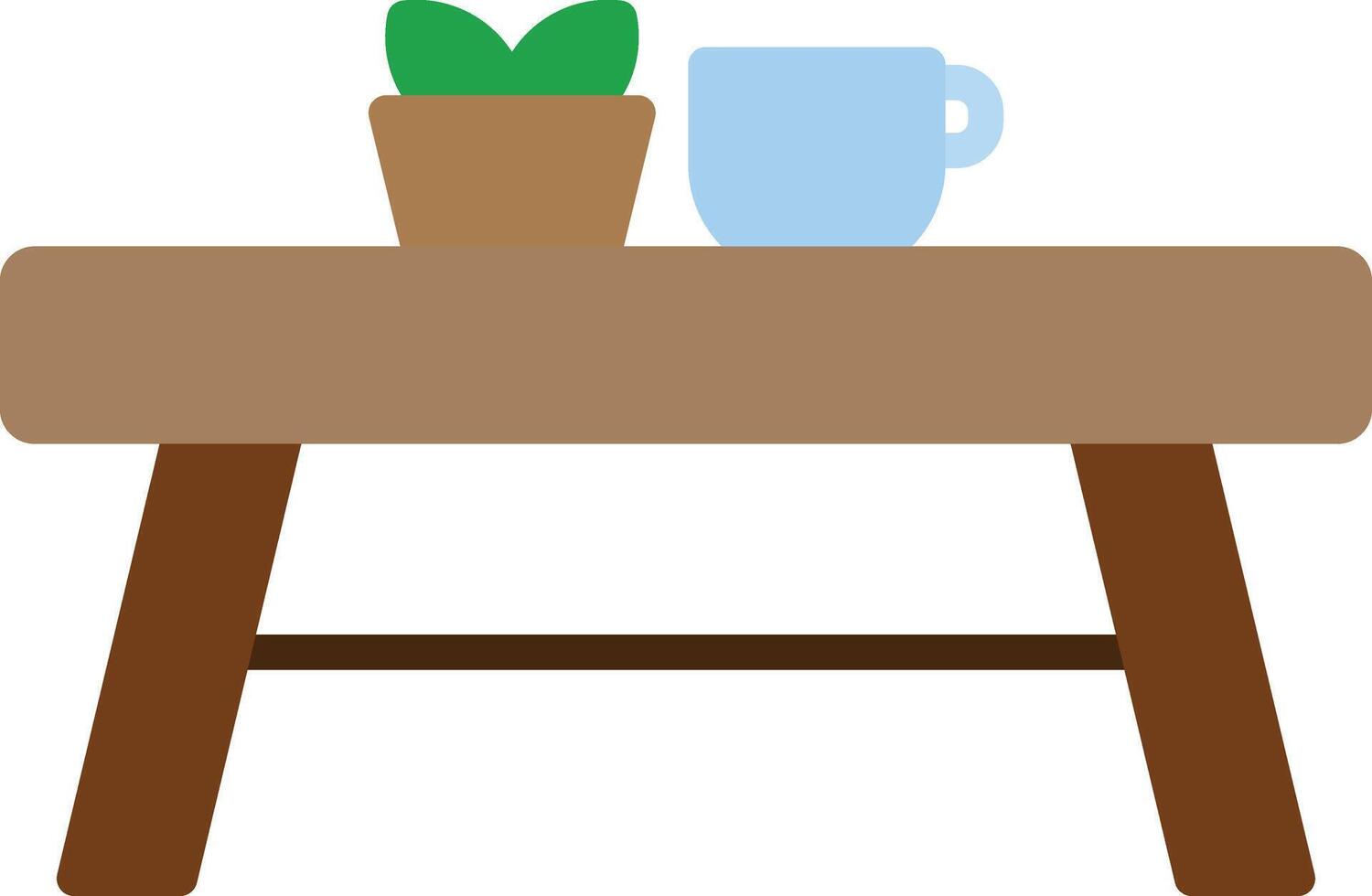 Side Table Icon Design vector
