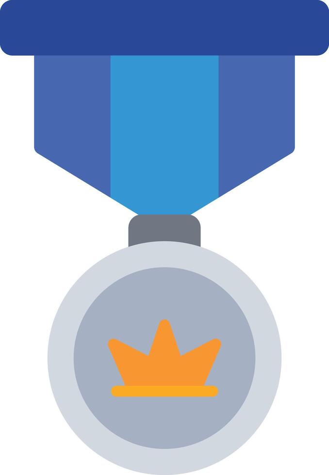 Silver Medal Icon Design vector