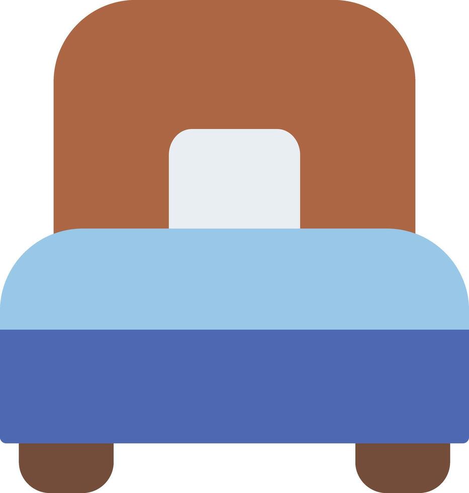 Single Bed Icon Design vector