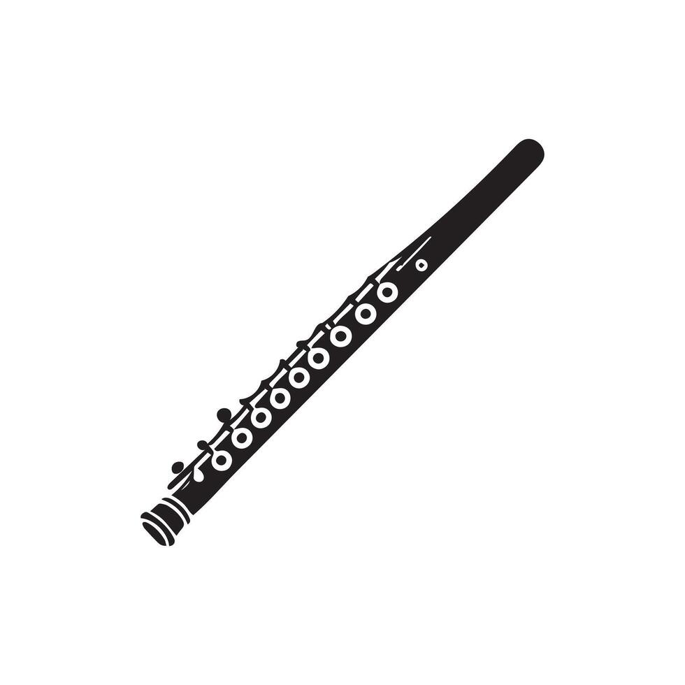 Flute Instruments Clipart Design vector