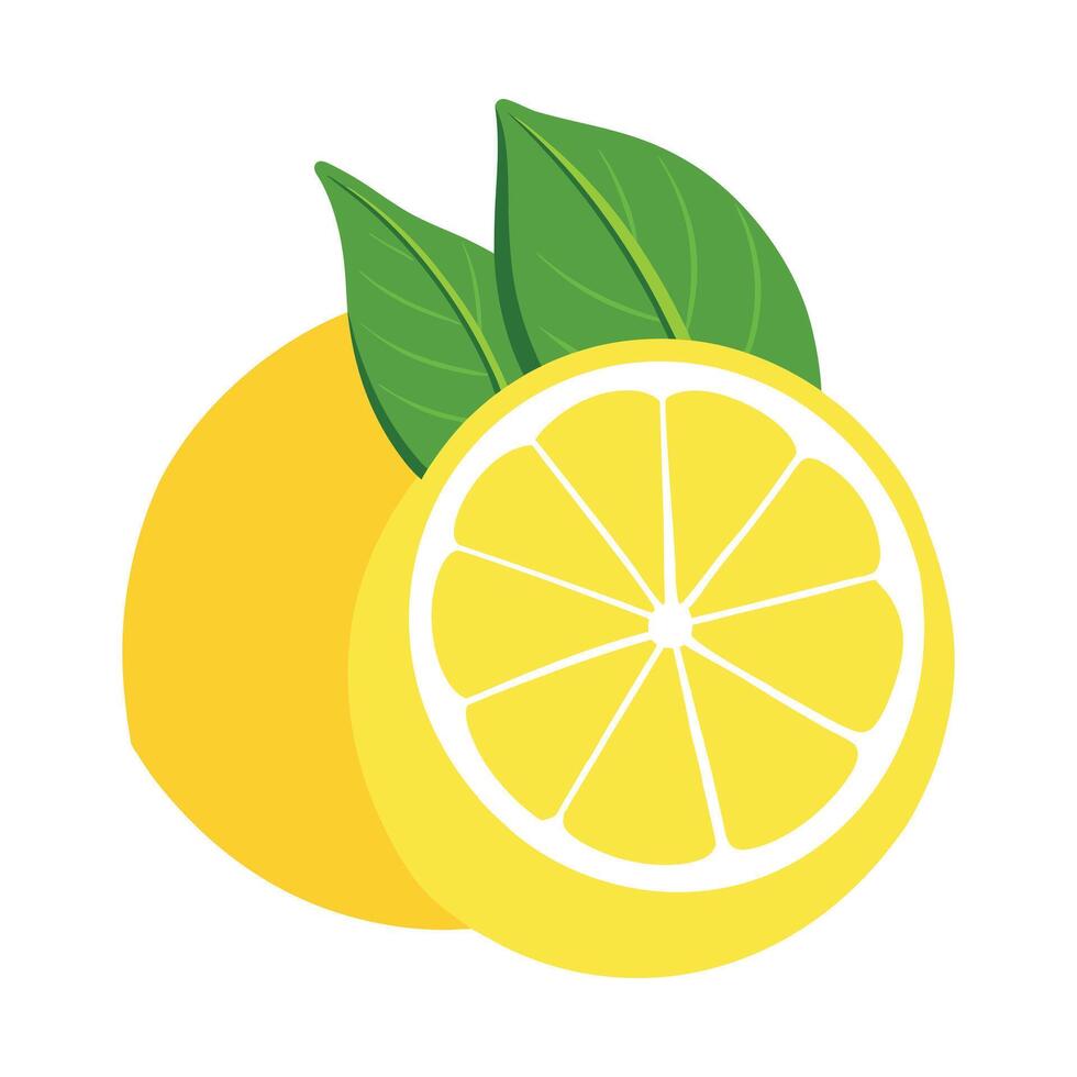Lemon flat illustration vector