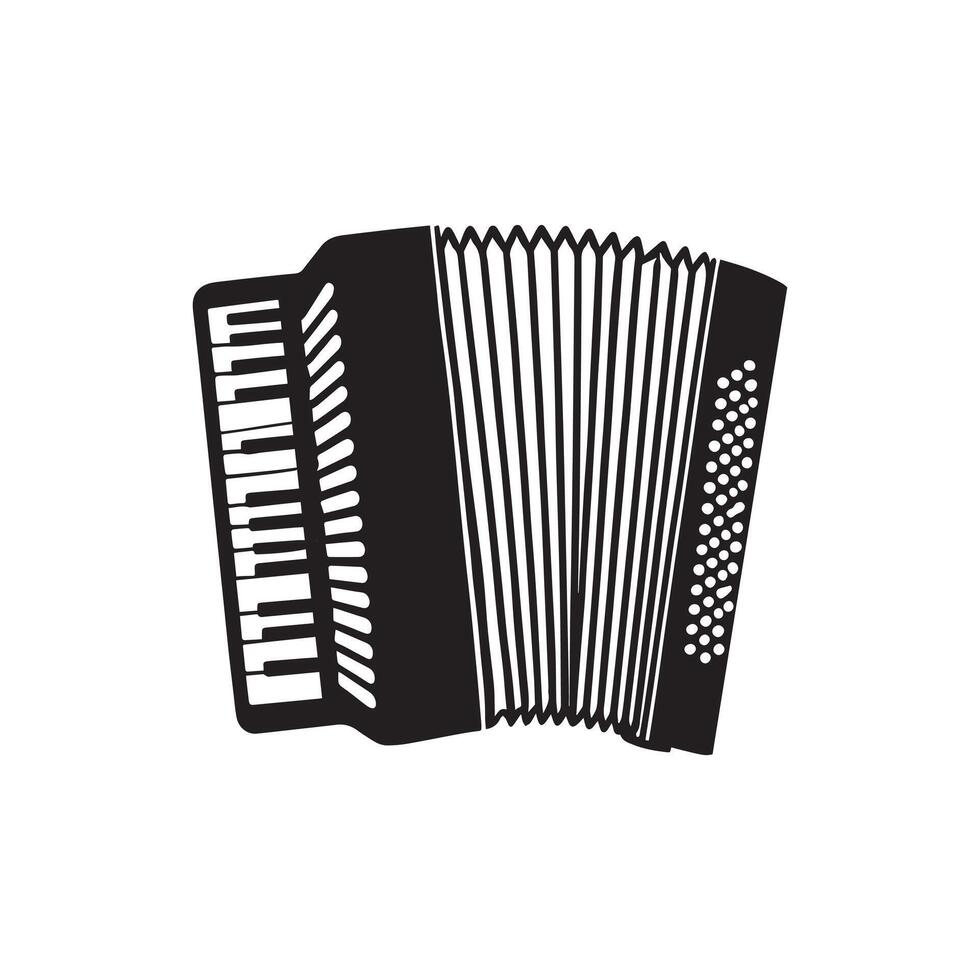 Accordion Instruments Clipart Design vector