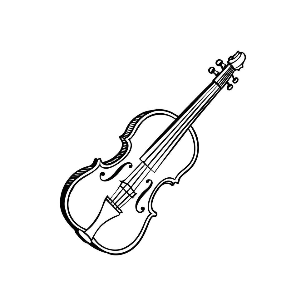Violin Music Instruments Clipart Design vector