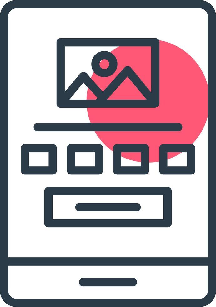 High Fidelity Wireframe Line with small circle background vector