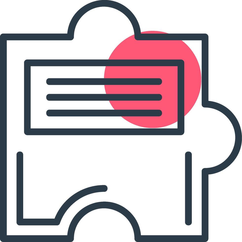 Puzzle Line with small circle background vector
