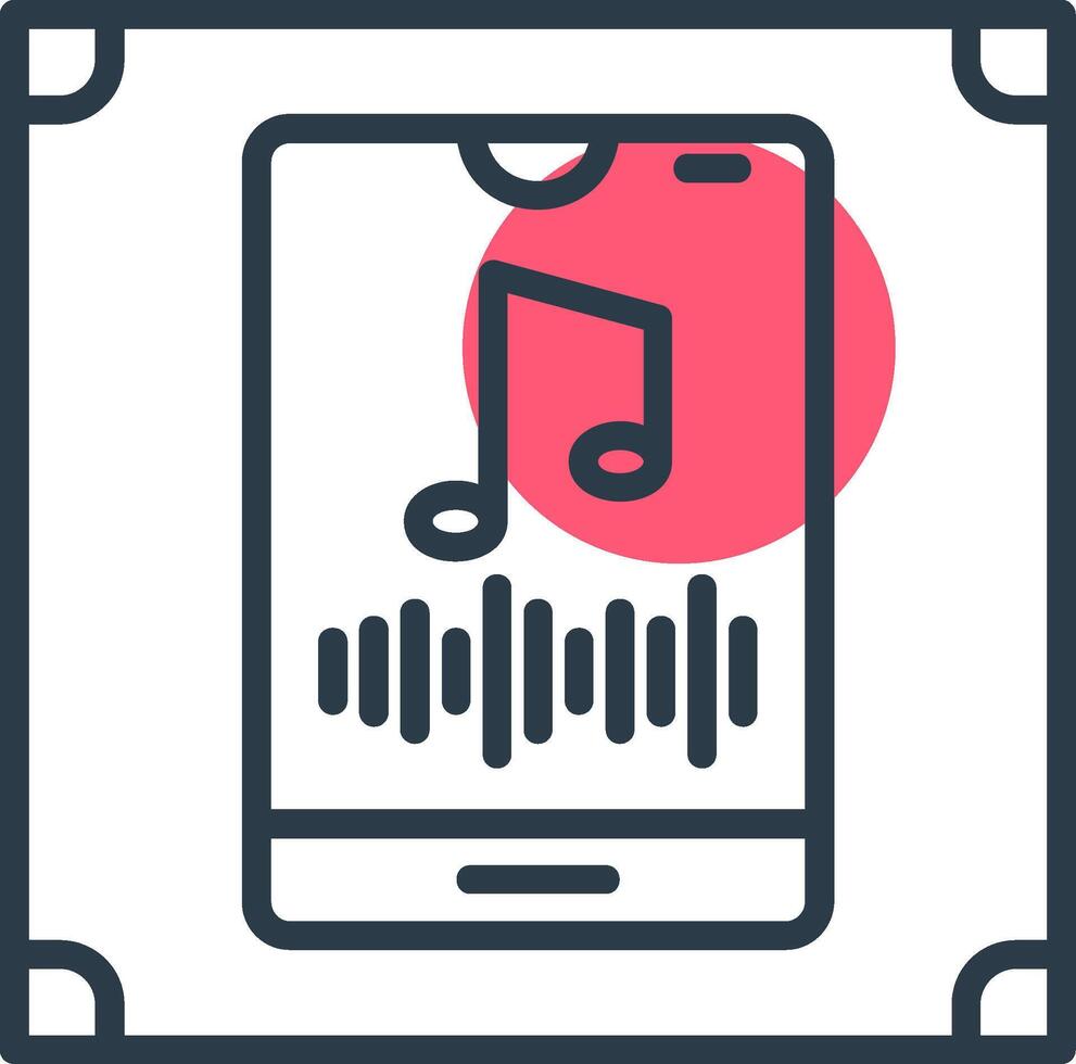 Vertical Rhythm Line with small circle background vector