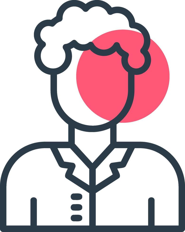 Teacher Line with small circle background vector