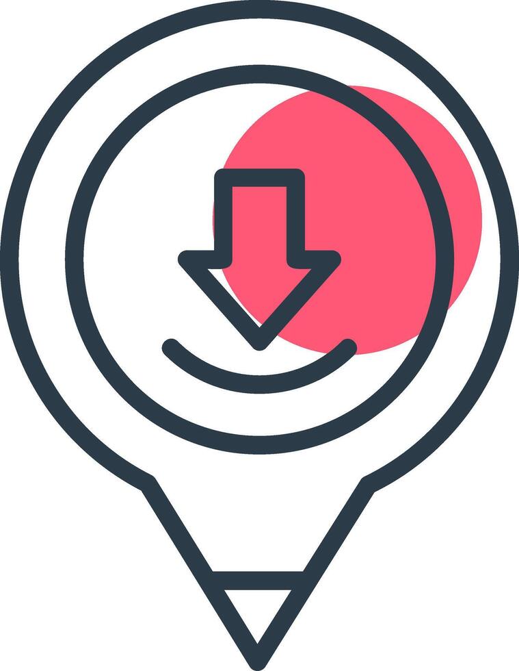 Placeholder Line with small circle background vector