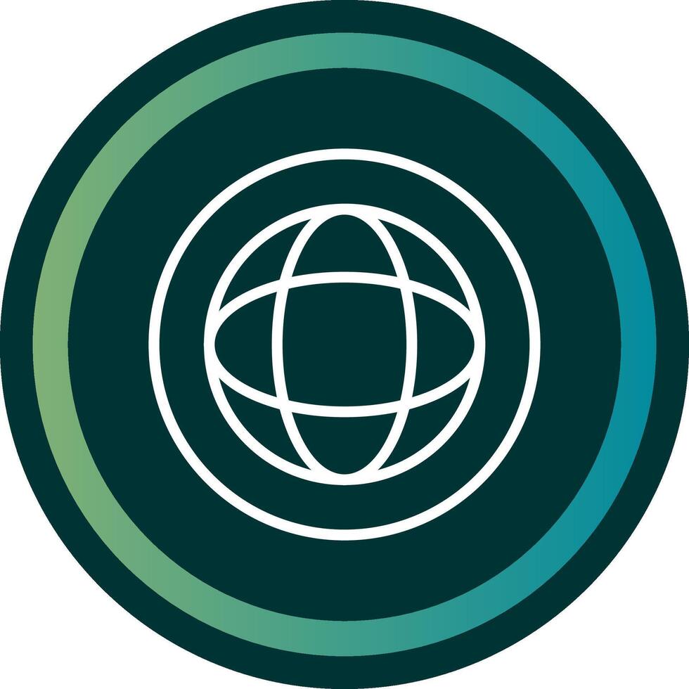 Globe Line with small circle background vector