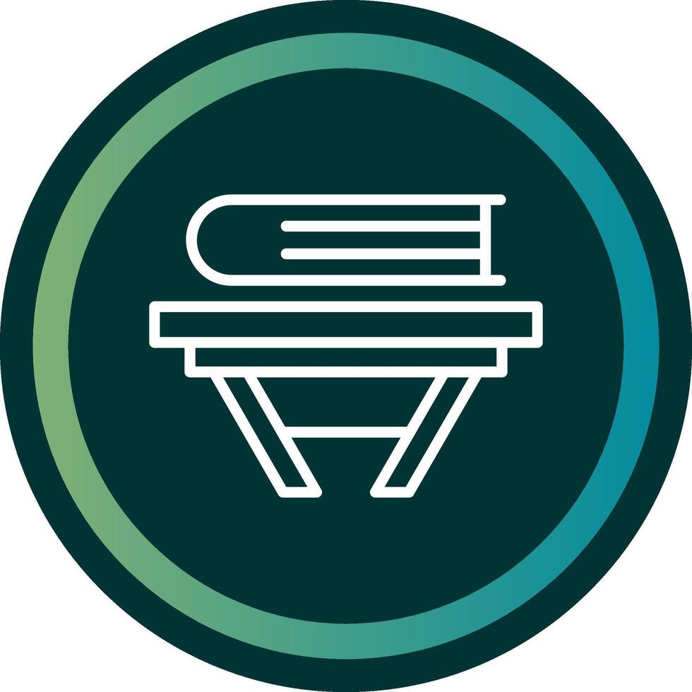 Bookshelf Line with small circle background vector