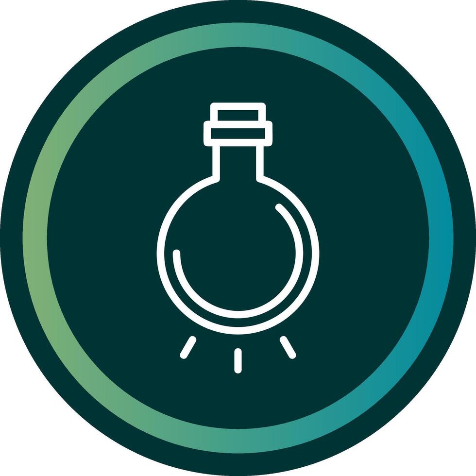 Light Bulb Line with small circle background vector