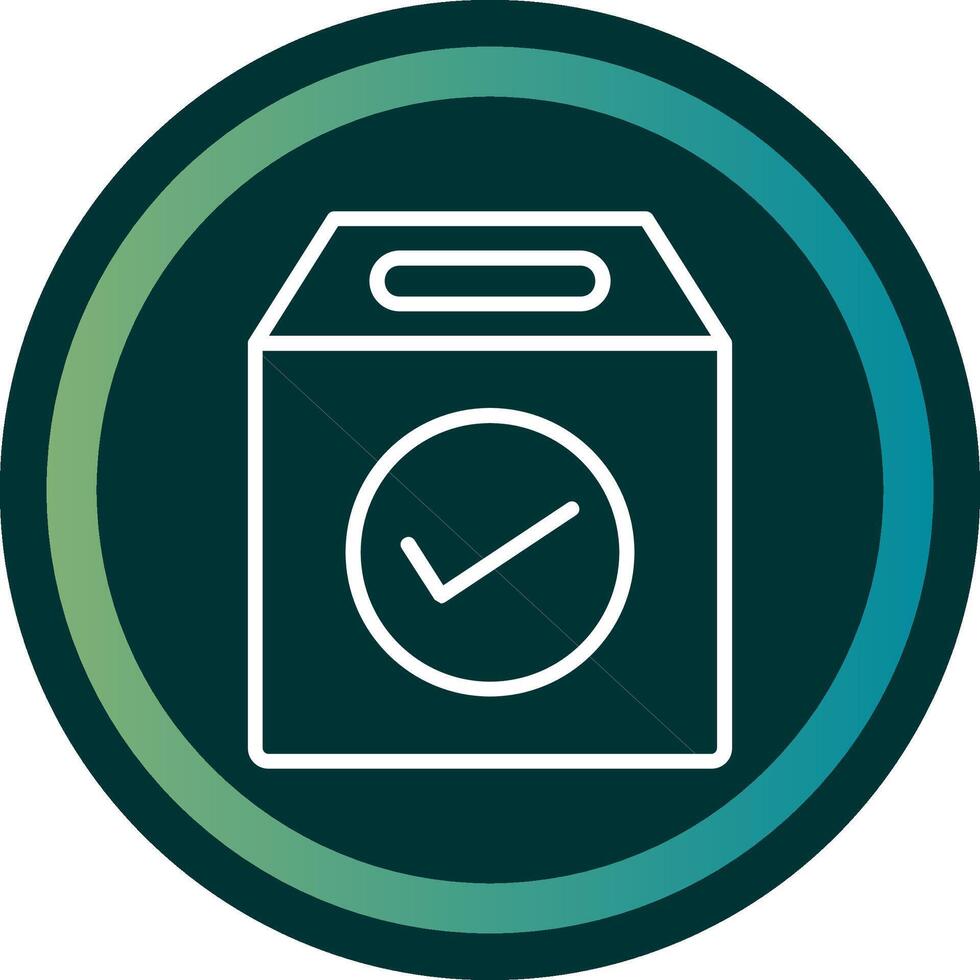Checkbox Line with small circle background vector