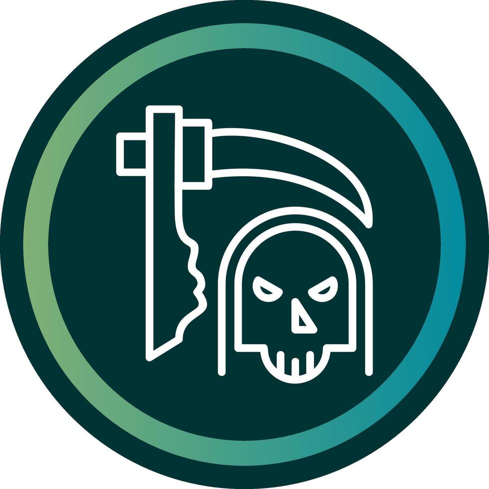 Death Line with small circle background vector
