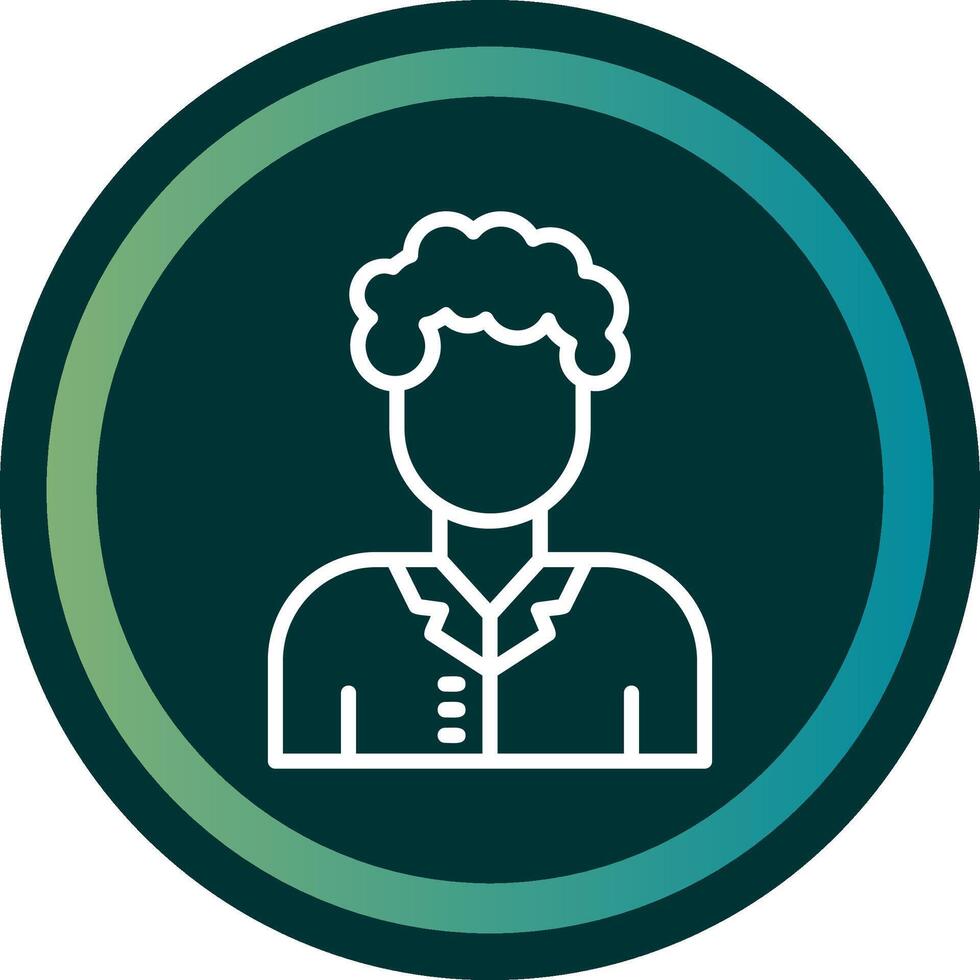 Teacher Line with small circle background vector