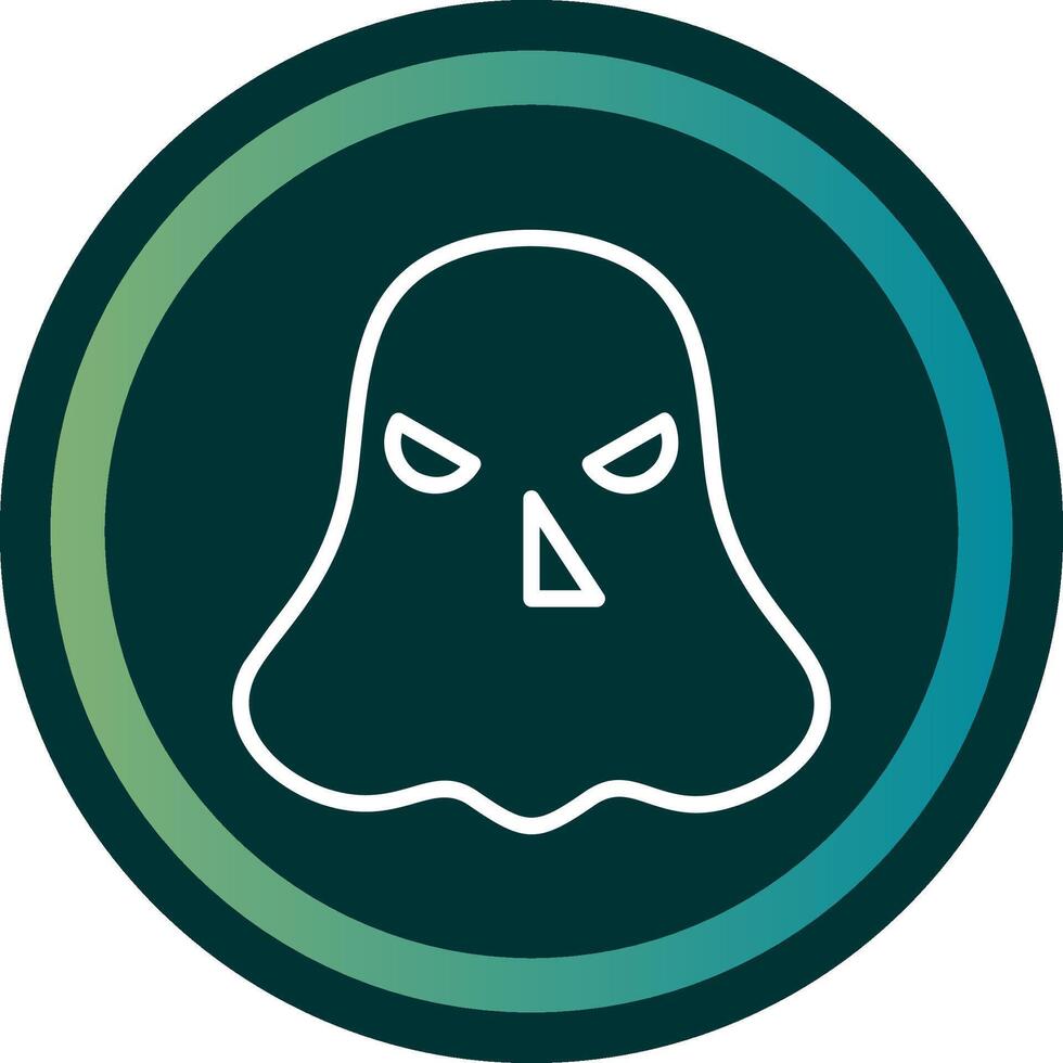 Ghost Line with small circle background vector