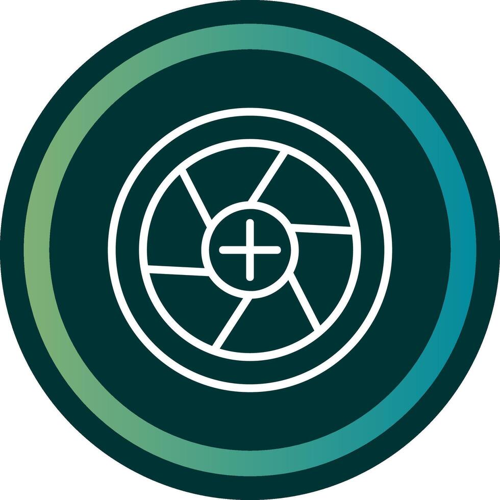 Diaphragm Line with small circle background vector