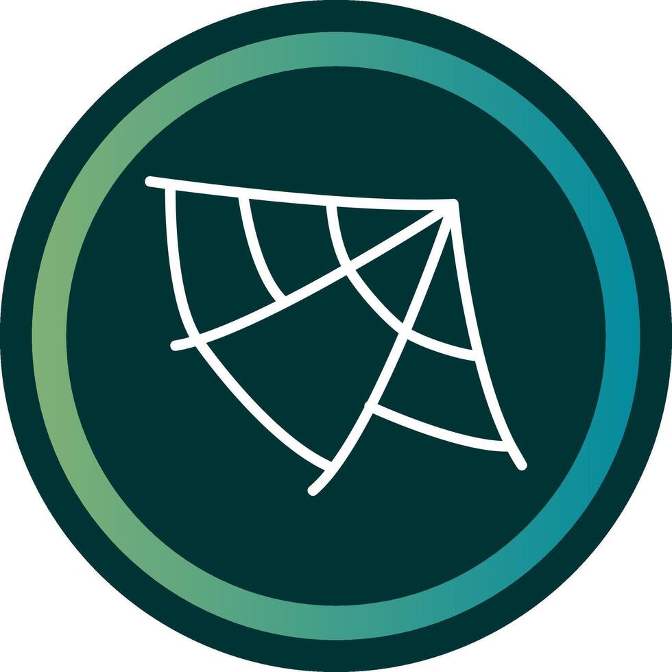Spider Web Line with small circle background vector