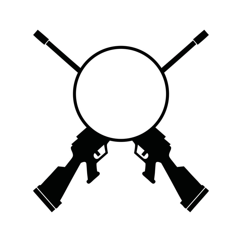 Predator Path Hunting Silhouette Clipart vector