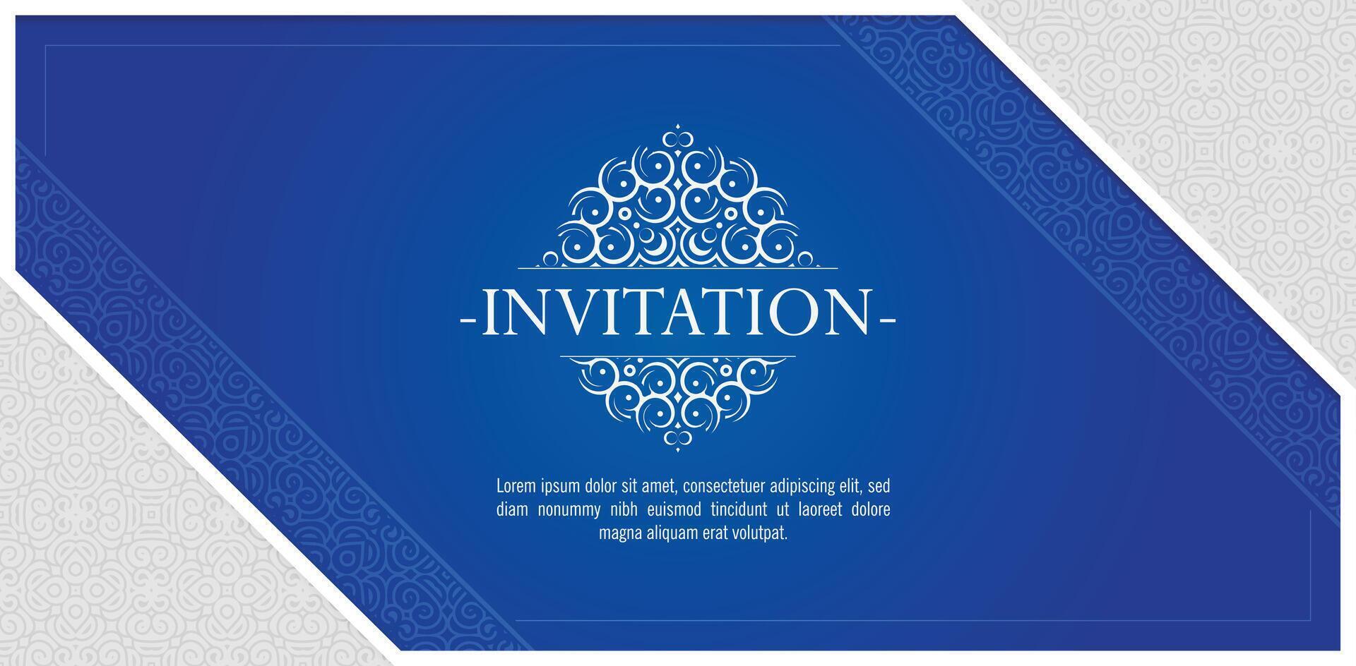 Colorful invitation background style ornamental pattern vector