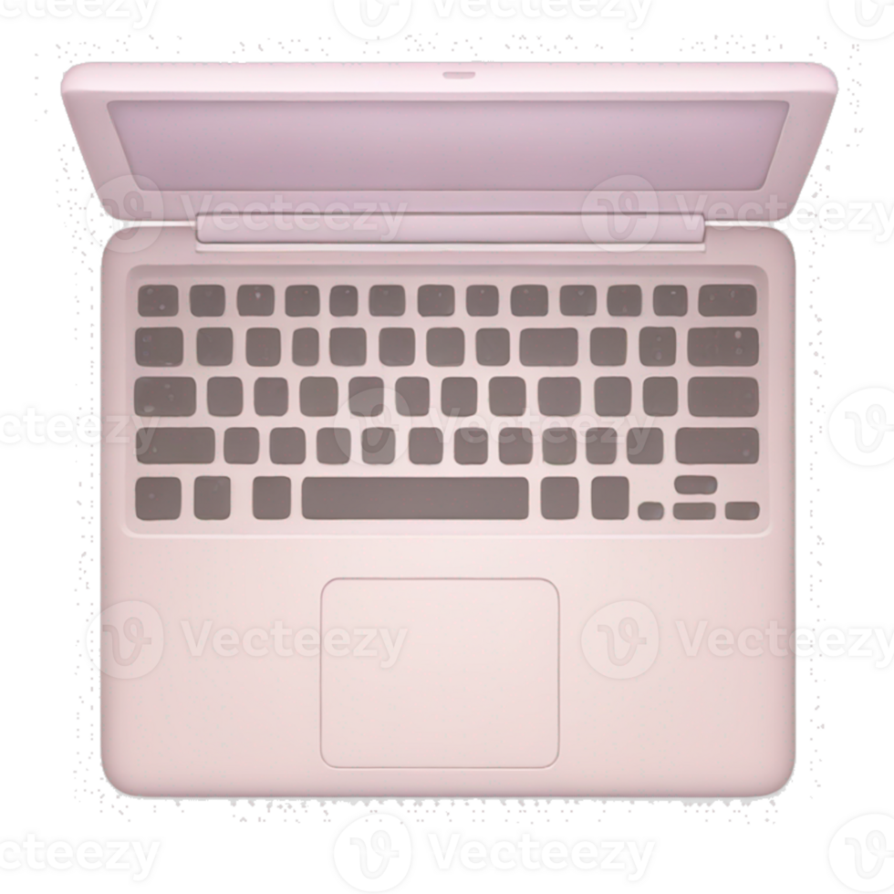 A pink laptop computer with a keyboard and mouse png
