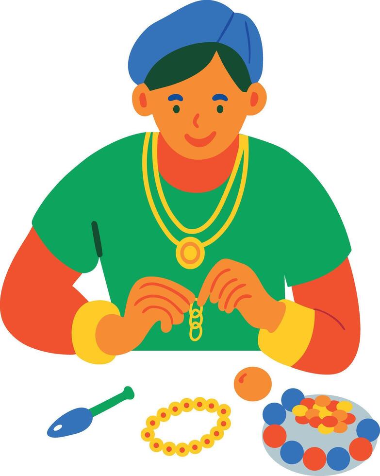 A flat icon depicting jewellery making 52349059 Vector Art at Vecteezy