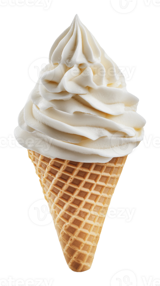 Soft serve ice cream cone served at a summer fair png