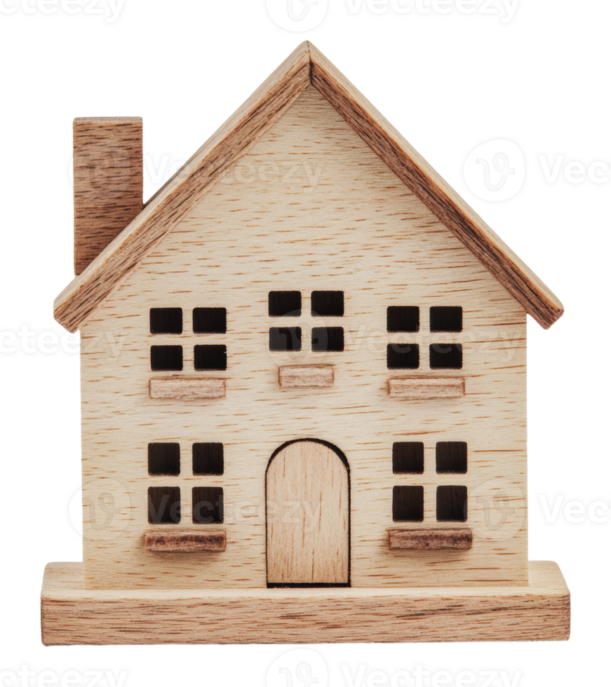 Detailed model of a small wooden house png