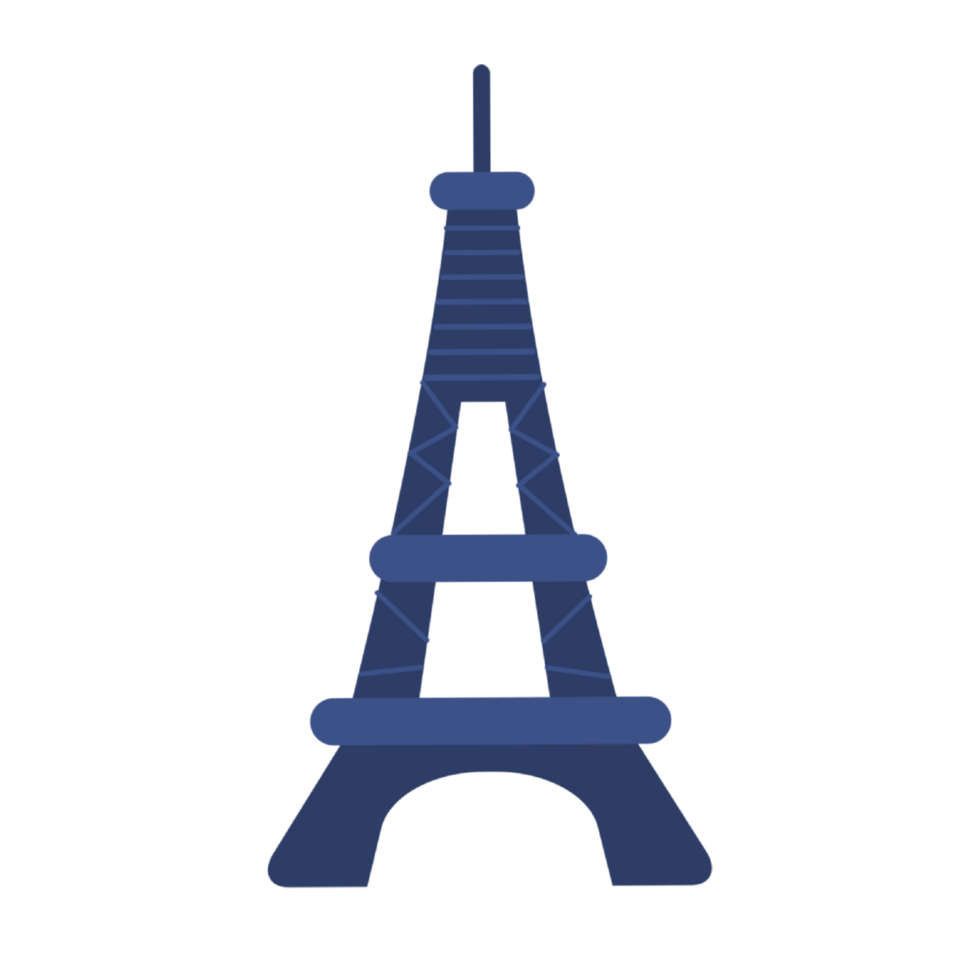 blue tower paris eiffel png