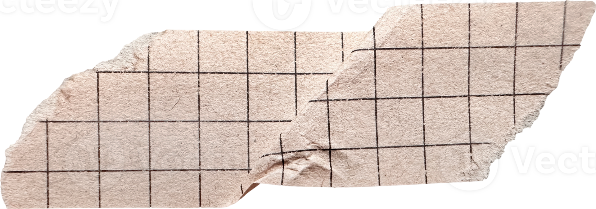 Beige Paper Ripped Masking Tape png