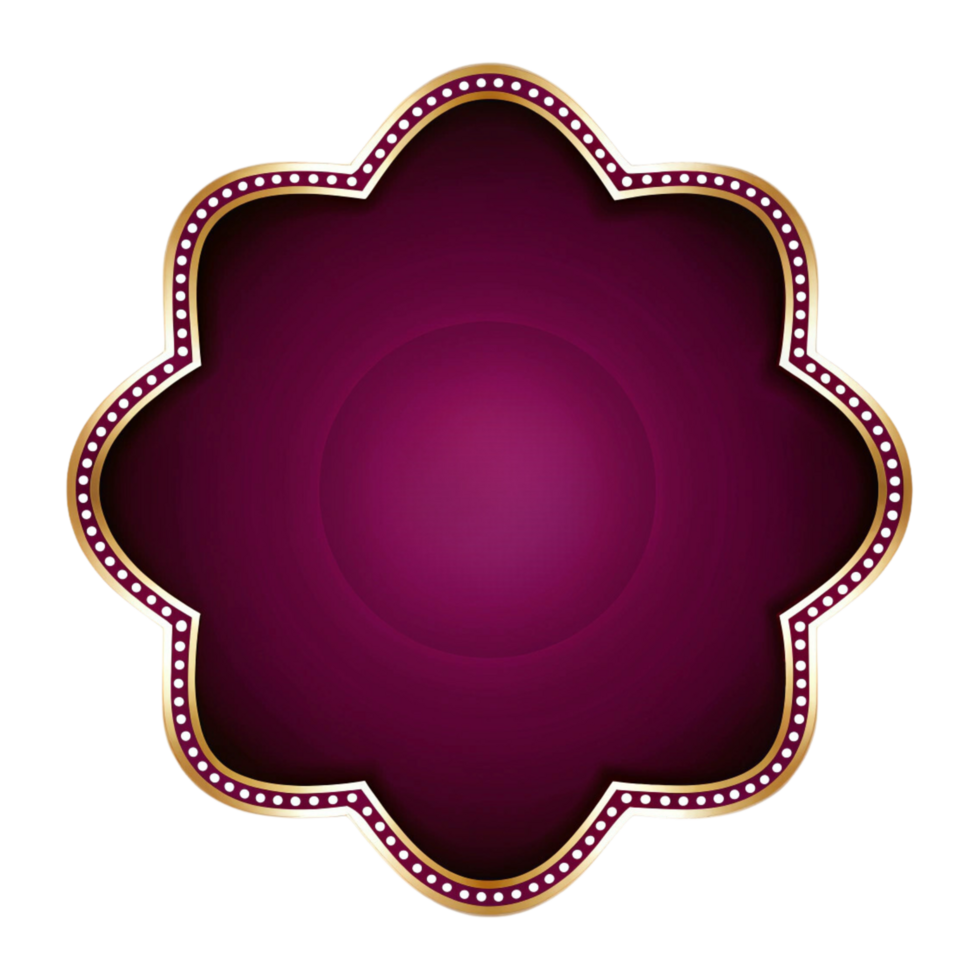Purple flower text box with border on a transparent background png