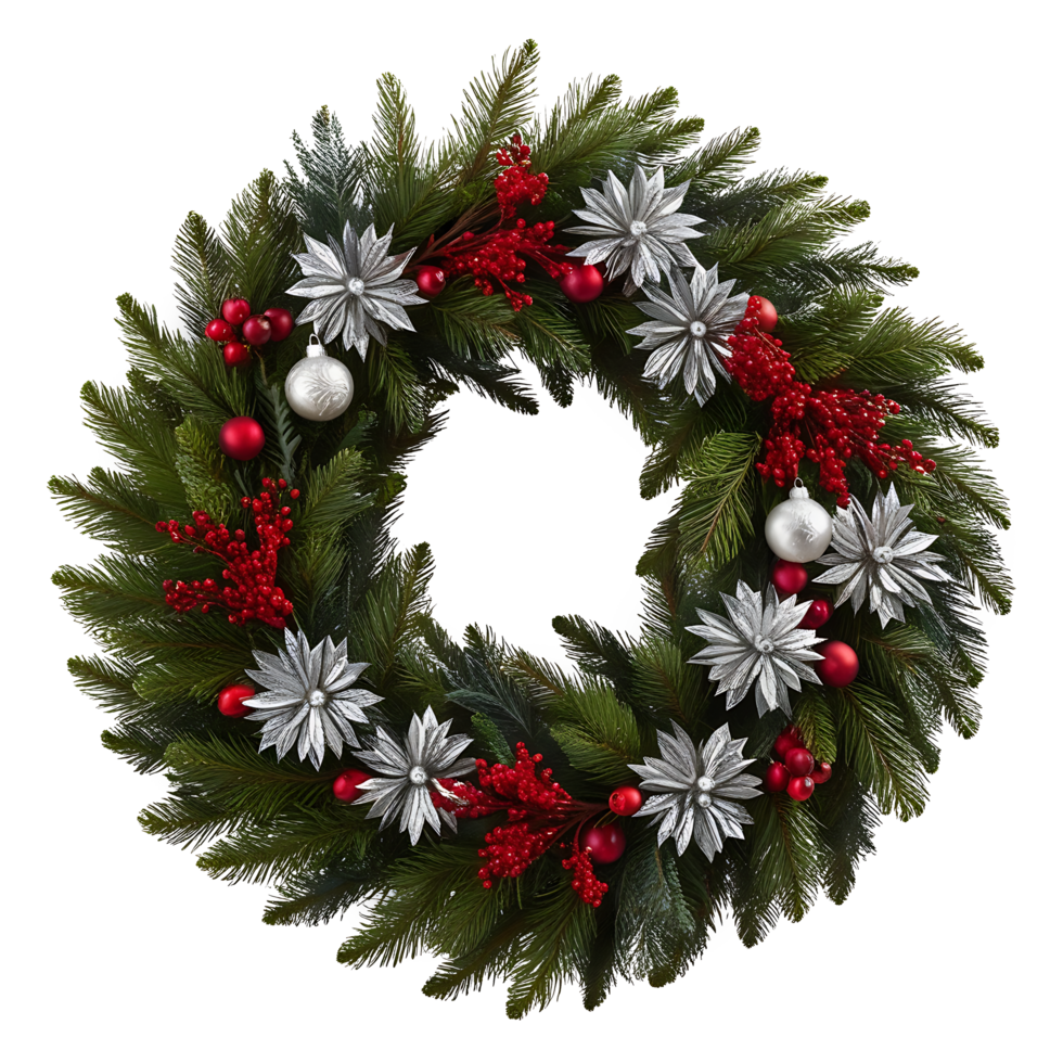christmas wreath isolated png