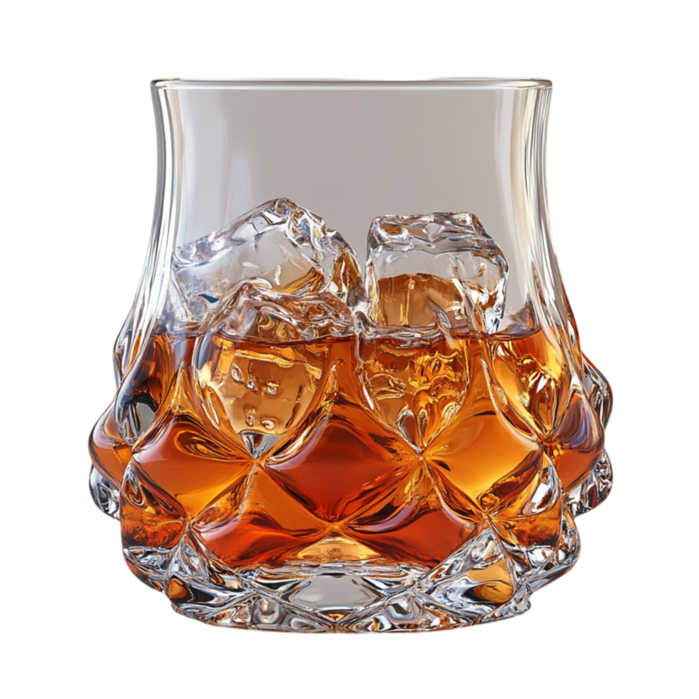 Whiskey Glas mit Eis png