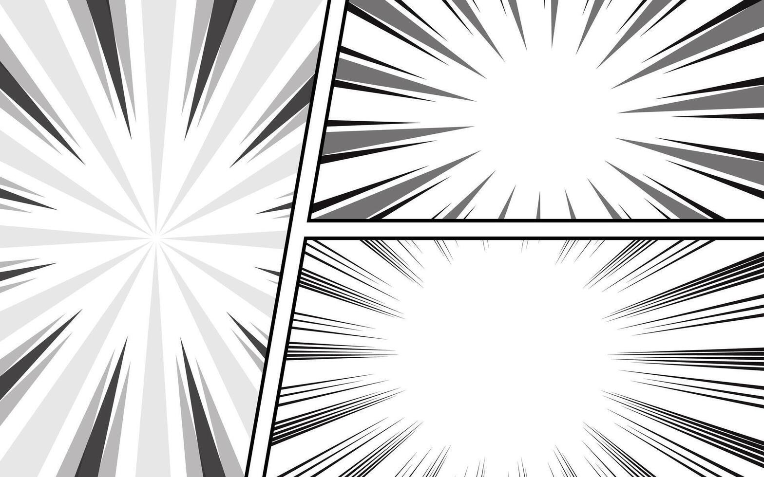 Comic book template. frames for dialogue, communication boxes of various shapes vector