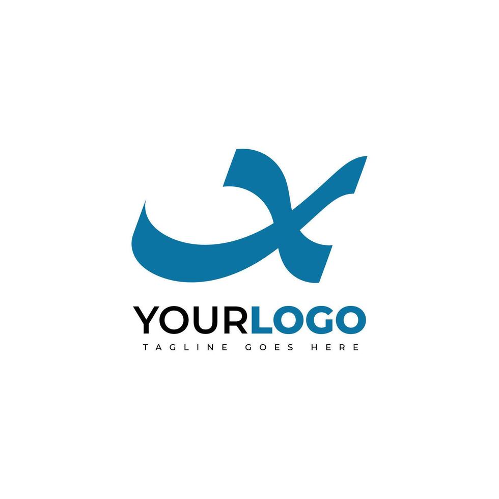 Initial X creative logo design. Creative logo template for graphic needs on a white background. Logo Design vector