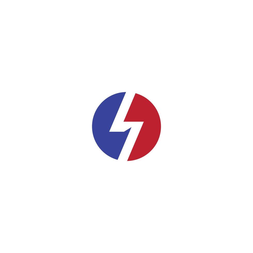 State power generation company logo design on white background. Creative logo design vector