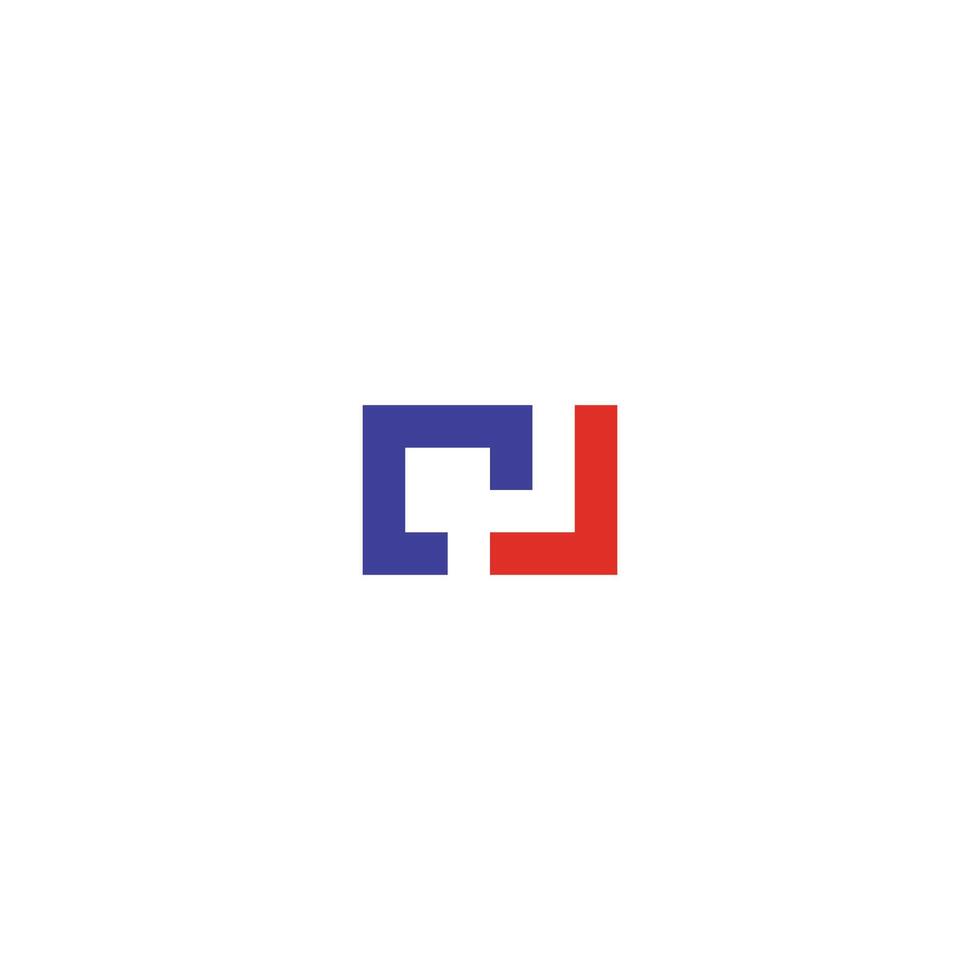 Creative logo design Initials C J. Creative logo template for graphic needs on a white background. Logo Design vector