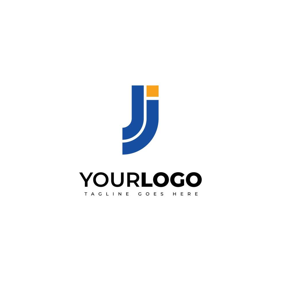 Letter J and J creative logo design suitable for graphic needs. Logo design on white background vector