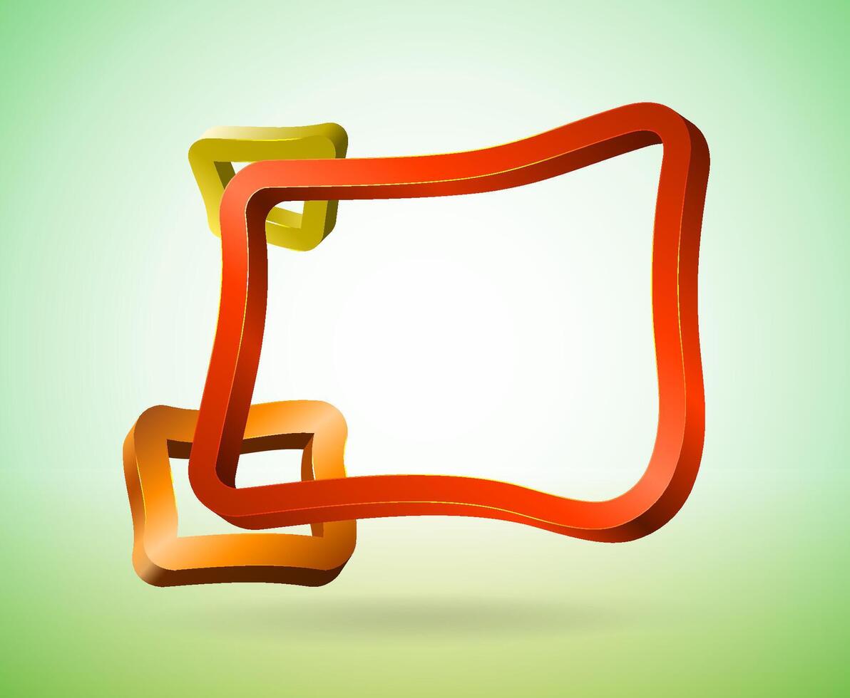 Colorful 3D speech bubbles vector