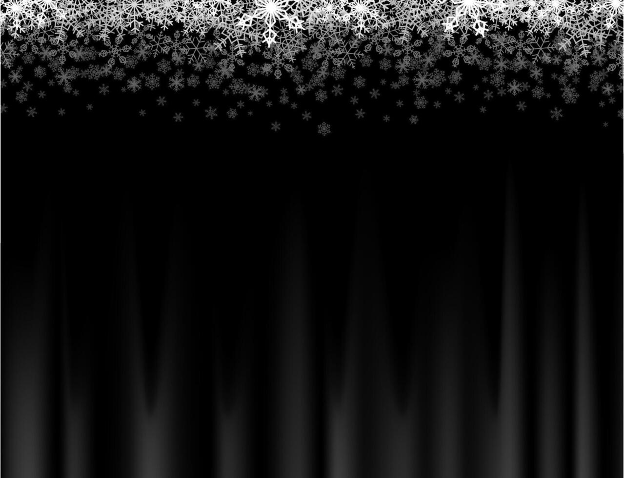 Snowfall from the sky vector