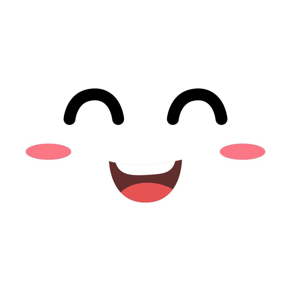 Cartoon face icon . Funny face illustration sign. Face symbol or logo. vector