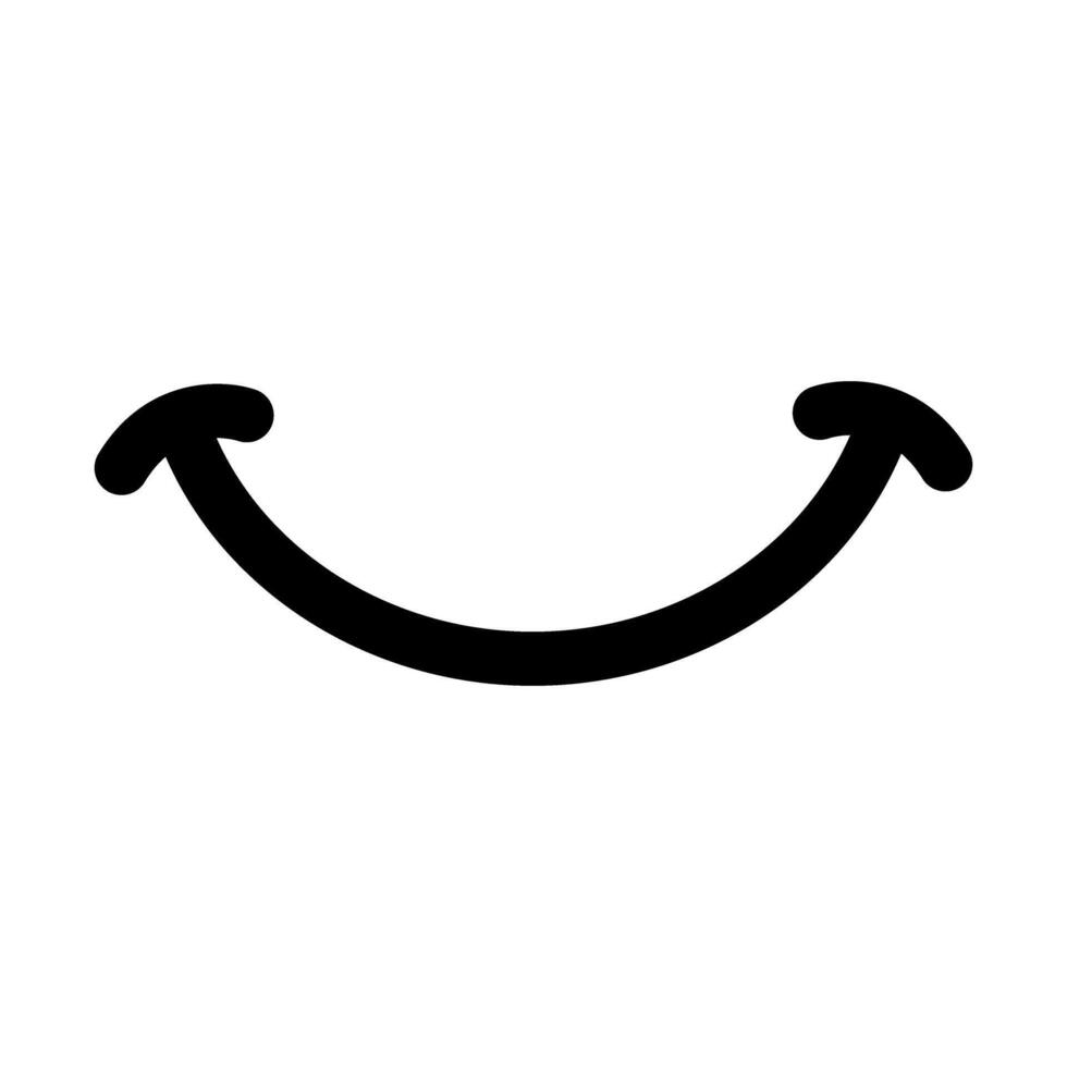 Smile icon . Laughter illustration sign. Fun symbol. Happiness logo. vector