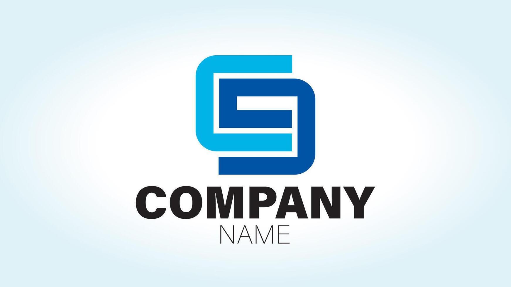 The letter s logo design with blue and white colors vector