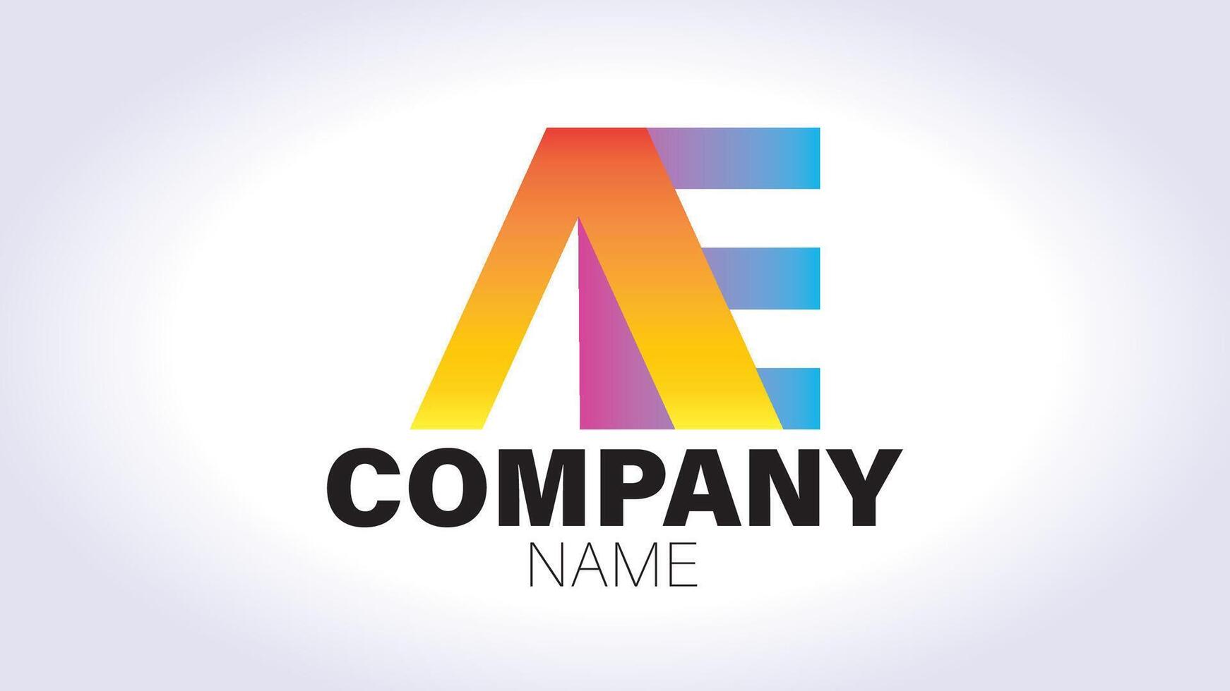 A colorful letter a logo design template vector