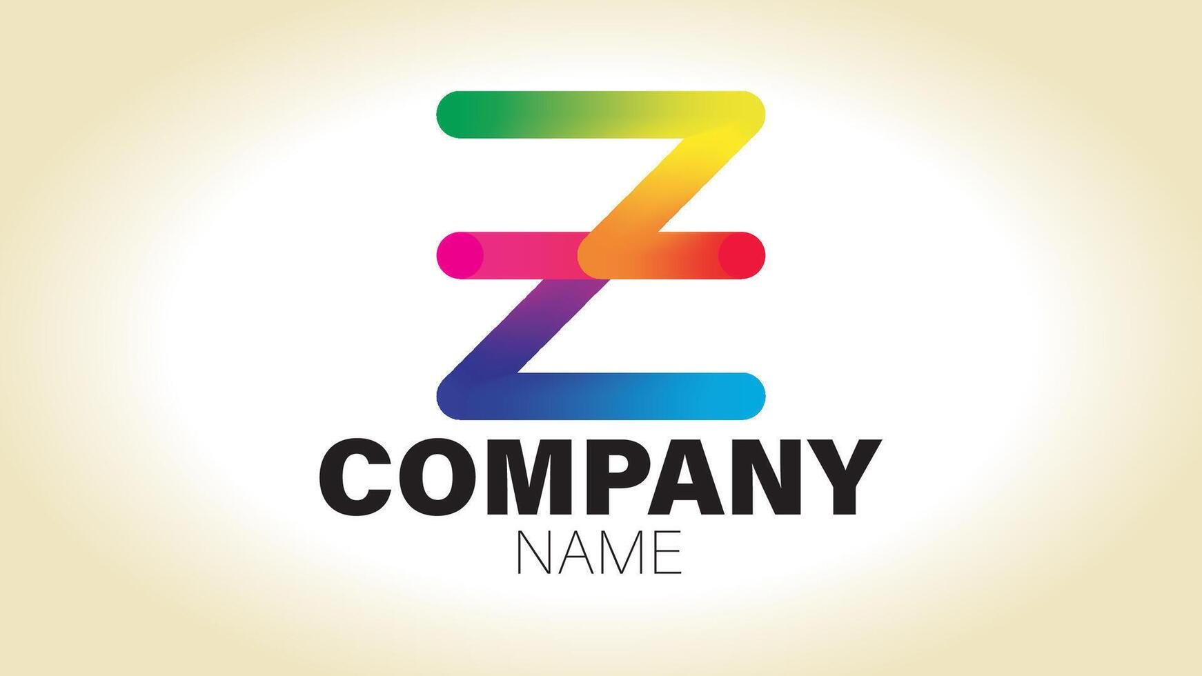 Z letter logo design template vector