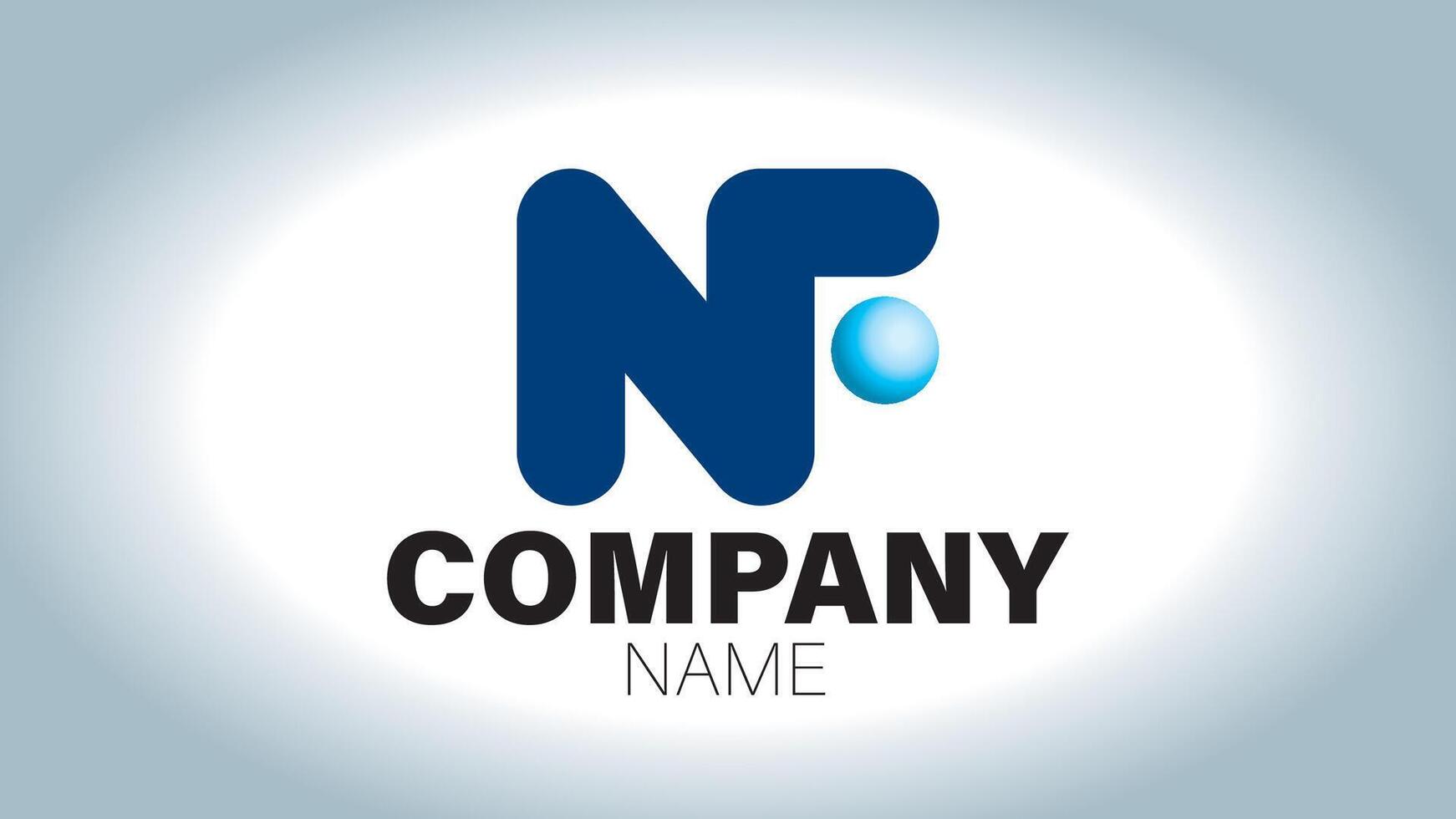 The letter n logo with a blue drop vector