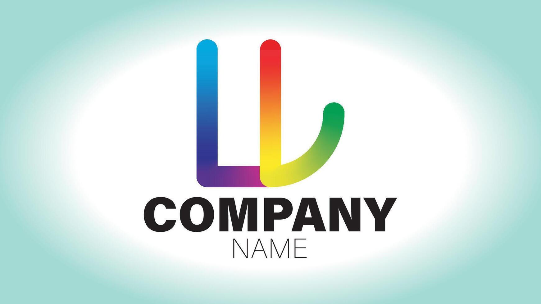 The letter l and the letter l logo vector