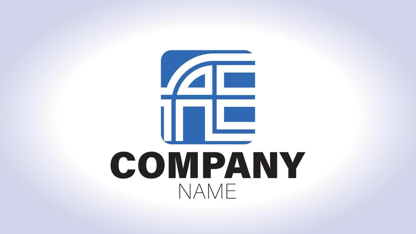The letter ae logo design vector